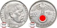DRITTE REICH 2 Reichsmark J 366 - Paul von Hindenburg -