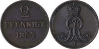 HANNOVER 2 Pfennig AKS 152 - Kursmünze aus dem Königreich Hannover -