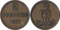 HANNOVER 2 Pfennig AKS 152 - Kursmünze aus dem Königreich Hannover -