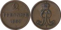 HANNOVER 2 Pfennig AKS 152 - Kursmünze aus dem Königreich Hannover -