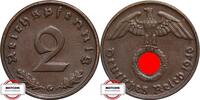 DRITTE REICH 2 Pfennig J 362 - Kursmünze - TOP -