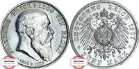 BADEN 5 Mark J 37 - Friedrich I. - auf den Tod, mit Lebensdaten -