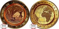 BRD Medaille - Subtropische Zone - Farbapplikation -