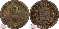 SACHSEN 2 Pfennige AKS 100 - Friedrich August -