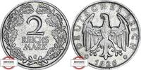 WEIMAR 2 Mark 1926 G J 320 - Kursmünze SS 240.98 元228.84 元 含税 ＋  83.67 元 运费