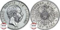 SACHSEN 5 Mark J 125 - König Albert -