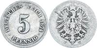 KAISERREICH 5 Pfennig J 3 - Kursmünze aus dem Kaiserreich -