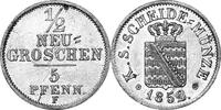 SACHSEN 1/2 Neugroschen KM 108 - Kursmünze aus dem Königreich -