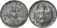 WEIMARER REPUBLIK 1 Mark 1924 J J 311 Kursmünze SS-VZ 184.08 元165.67 元 含税 ＋  83.67 元 运费