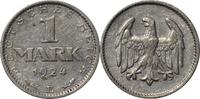 WEIMARER REPUBLIK 1 Mark 1924 E J 311 Kursmünze SS 200.81 元180.73 元 含税 ＋  83.67 元 运费