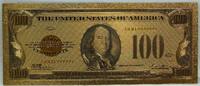 USA Banknoten $100 Gold Certificate Novelty 24K Gold Foil Plated US Note Bill 6 - GFN31 -