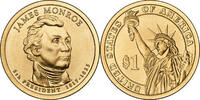 USA $1 Coin 2008-P James Monroe Presidential Golden Dollar Philadelphia mint PRP05 -