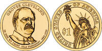 USA $1 Coin 2012-P Grover Cleveland First Term 22nd Presidential Golden Dollar PRP22 -