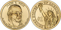 USA $1 Coin 2009-P James K. Polk Presidential Golden Dollar Philadelphia mint PRP11 -