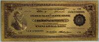 USA Banknoten 1918 $ $2 Battleship National Federal Reserve Boston Novelty 24K Gold Note - GFN09 -