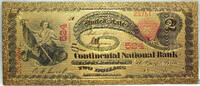 USA Banknoten 1865 $ $2 Lazy Deuce Boston Novelty 24K Gold Foil Plated Note 6 - GFN06 -