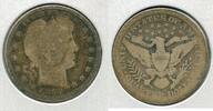 USA Barber Quarter 1897-O Silver 25c New Orleans Mint - KR131 -