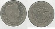 USA Barber Quarter 1899-P Silver 25c Philadelphia Mint - KR136 -