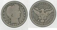 USA Barber Quarter 1900-P Silver 25c Philadelphia Mint - KR140 -