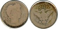USA Quarter 1909-O Barber Silver - New Orleans Mint - BX642 -