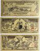 USA Banknoten 1896 $ $1 $2 $5 Educational Silver Certificate Novelty Gold Foil 3-Note Set GFS02 -