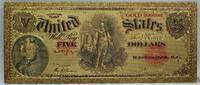 USA Banknoten 1907 $ $5 Legal Tender US Woodchopper Note Novelty 24K Gold Plated 6 GFN16 -