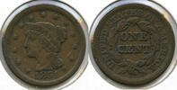 USA Large Cent Braided Hair Penny - E339 -