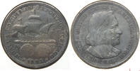 USA Half Dollar Columbian Exposition Chicago Silver - Commemorative Toning J574 -