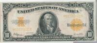 USA Banknoten 1922 $ $10 Dollars US Gold Certificate Large Note Currency - SS205 -