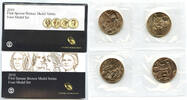 Exonumia Bronze First Spouse Series Four-Medal Set US Mint - United States - J882 -