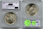 USA Dollar Peace Silver VAM-2DA Reverse Collar Clash - E763 -