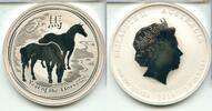 Anlagemünzen $2 Coin Australia Year Of The Horse Silver 2oz 999 - SS624 -