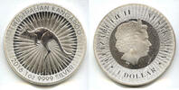 Anlagemünzen $1 Coin Australia Kangaroo 9999 Silver 1 oz Elizabeth II - DM583 -