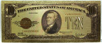 USA Banknoten 1928 $ $10 Certificate Novelty 24K Gold-Plated Foil Note Bill 6 Jackson - GFN22 -