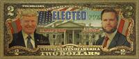 USA Banknoten  $2 Donald Trump J.D. Vance Elected Novelty 24K Gold Foil ... 28.17 元 含税 ＋  -7.13 元 运费