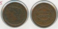 USA Large Cent 1856-P Braided Hair 1c Philadelphia Mint - ST309 -