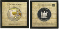 Anlagemünzen Egyptian Jewels Ramesses II Fiji 999 Silver 2 oz Coin - Dumortierite - L14 -