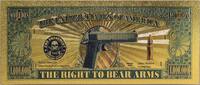 USA Banknoten  $1,000,000 Second Amendment 2A Gun Novelty 24K Gold Foil ... 49.57 元 含税 ＋  -7.13 元 运费