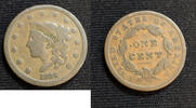 USA Large Cent Coronet Head Penny -Average Circulated- BC49 -