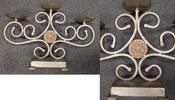 Sonstiges Metal 3-Candle Holder Ornate - BC140 -