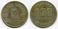 Exonumia Token Trade Winds Club Chicago $1 Trade Round Medal - P70 -