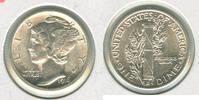 USA Dime 1916-P Mercury 10C Silver Coin - RK368 -