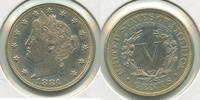 USA 5 Cents Liberty V-Nickel Coin - RK372 -