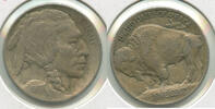 USA 5 Cents 1913-P Type 1 Buffalo Nickel 5C Coin - RK375 -