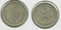 Weltmünzen 10 Centavos Mexico Silver Coin - RK394 -