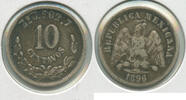 Weltmünzen 10 Centavos Mexico Silver Coin - RK398 -