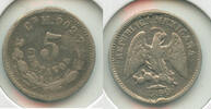 Weltmünzen 5 Centavos Mexico Silver Coin - RK401 -