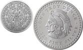 Anlagemünzen Medal Aztec Calendar Cuauhtemoc 999 Silver 1 oz Art Round ounce Mexico - BJ828 -