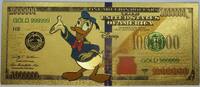 USA Banknoten  Donald Duck Walt Disney $1000000 Note Novelty 24K Gold Fo... 28.17 元 含税 ＋  -7.13 元 运费