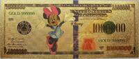 USA Banknoten  Minnie Mouse Walt Disney $1000000 Note Novelty 24K Gold F... 28.17 元 含税 ＋  -7.13 元 运费